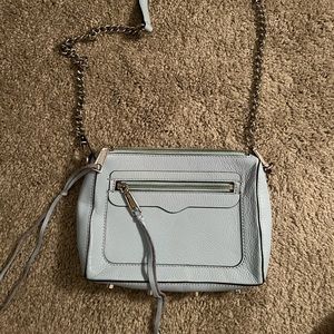 Rebecca Minkoff Zipper Purse Light Blue